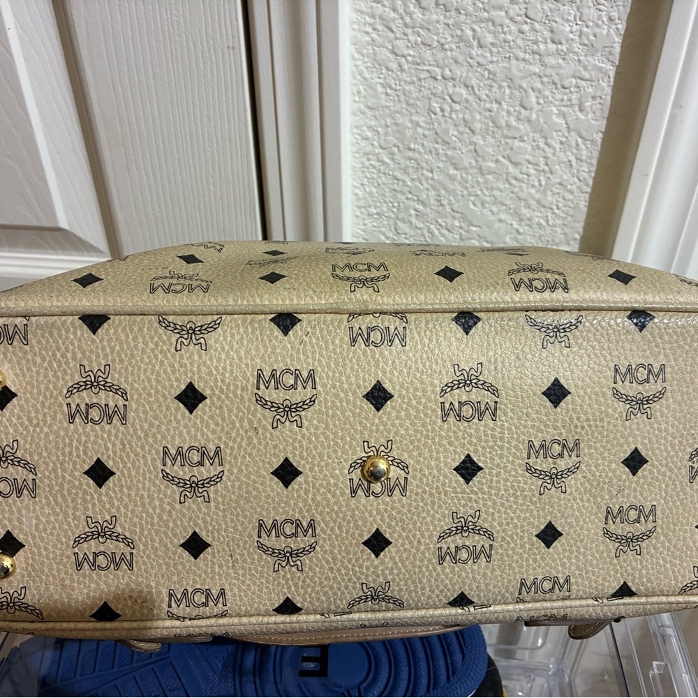 MCM Tan and Black Crossbody Bag - Picture 5 of 7